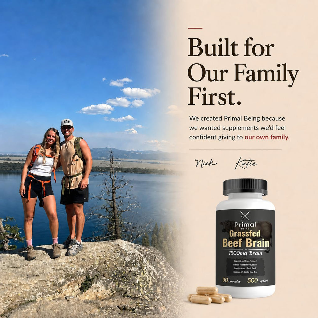 Primal Being Grassfed Beef Brain Capsules - 90 Capsules - image 3