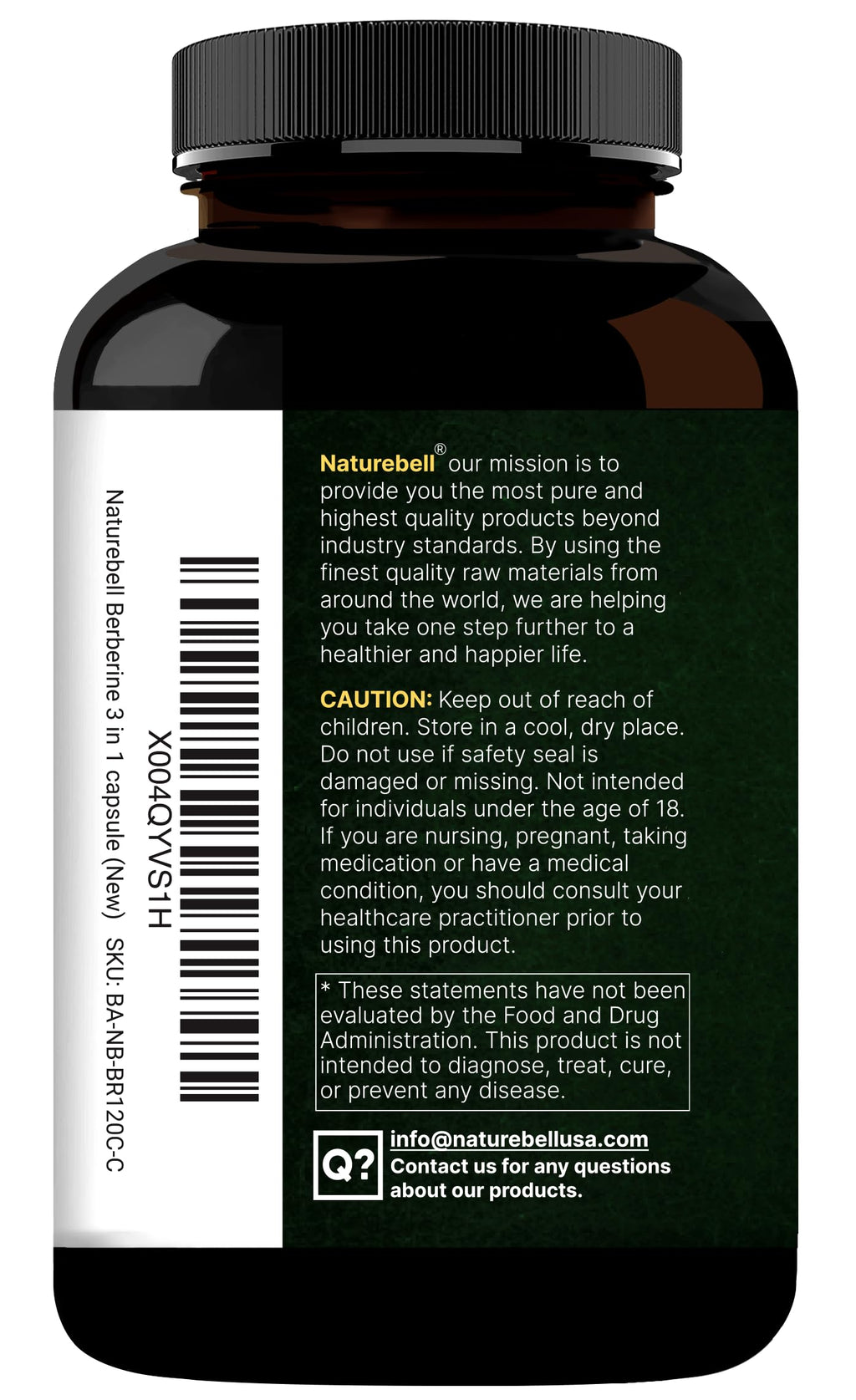 NatureBell Berberine Supplement 1
