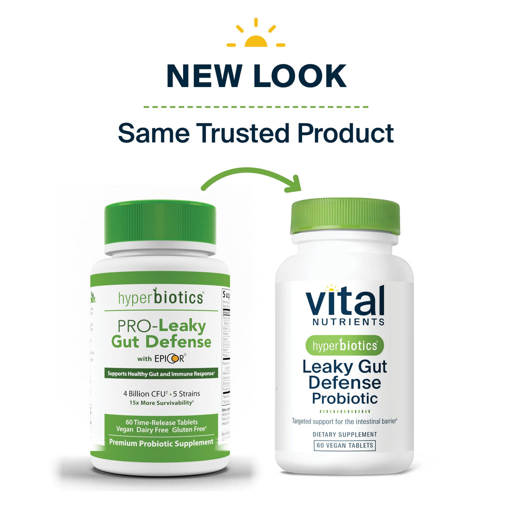 Hyperbiotics Vital Nutrients Leaky Gut Defense Probiotic - 60 Tablets - image 2