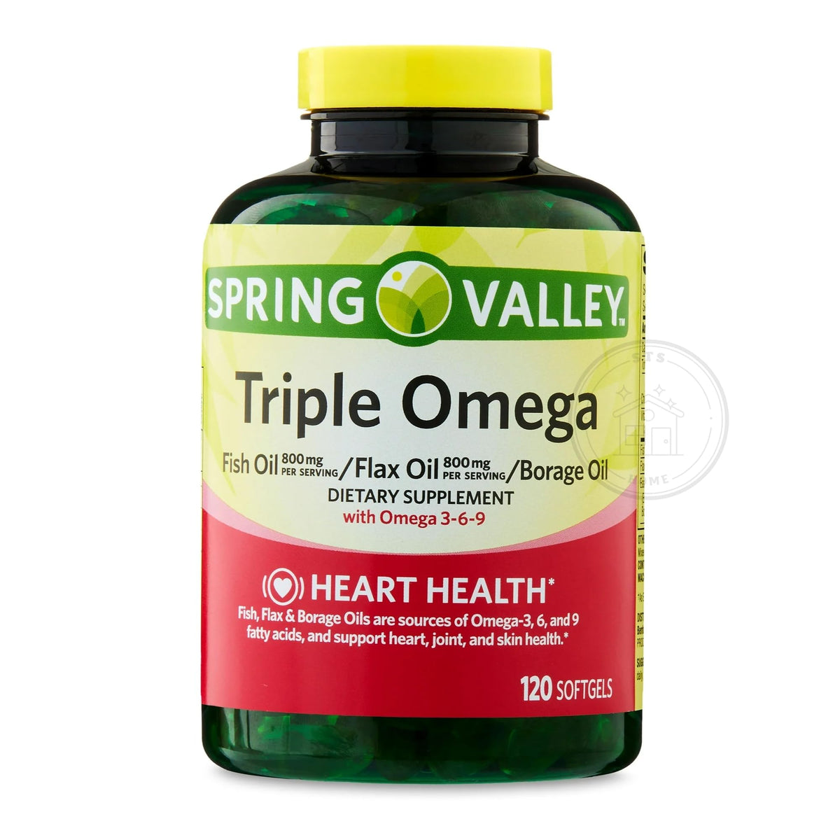 STS Home Spring Valley Triple Omega Fish Flax Borage Oil - 120 Softgels - image 2