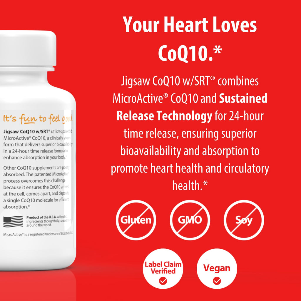 Jigsaw Health CoQ10 with Sustained Release Technology - 60 Capsules - image 4