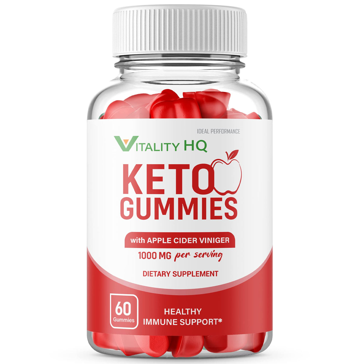 IDEAL PERFORMANCE Vitality Ketos ACV Gummies - 60 Gummies