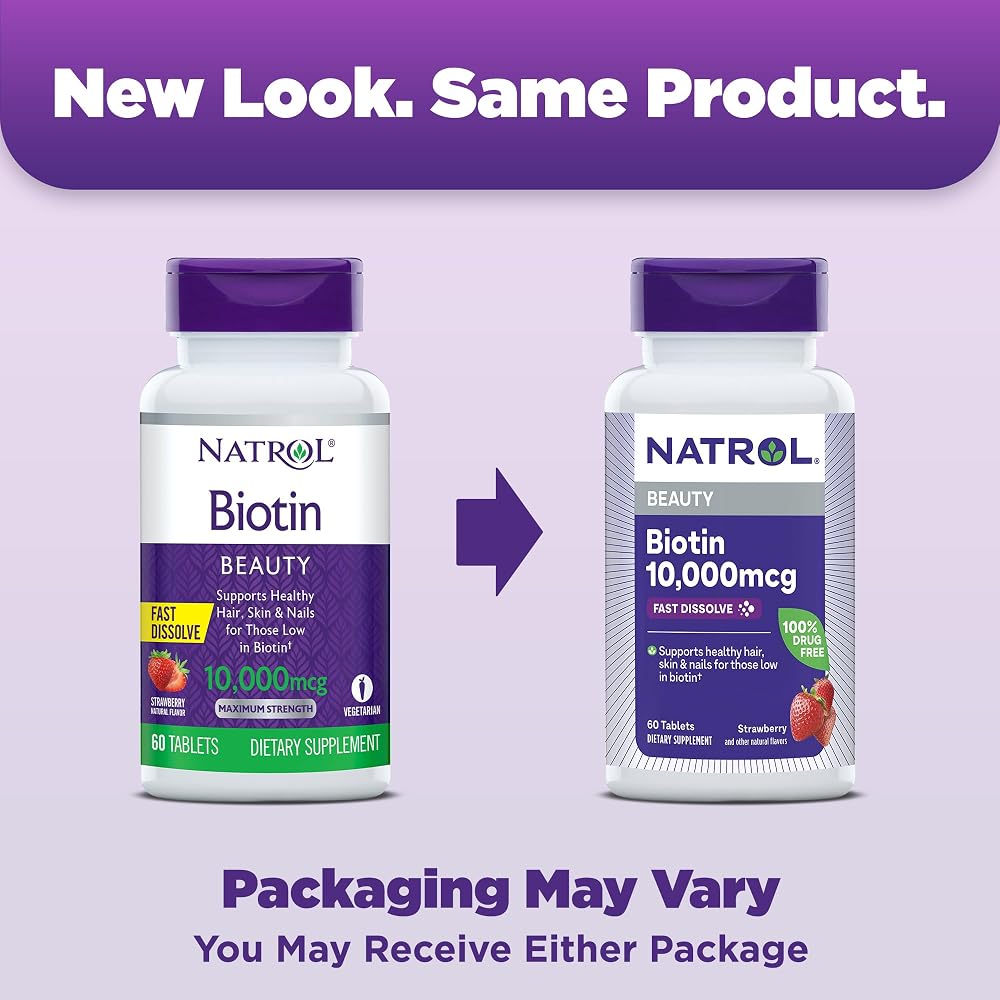Natrol Melatonin 10mg & Biotin 10000mcg Fast Dissolve Bundle - image 6