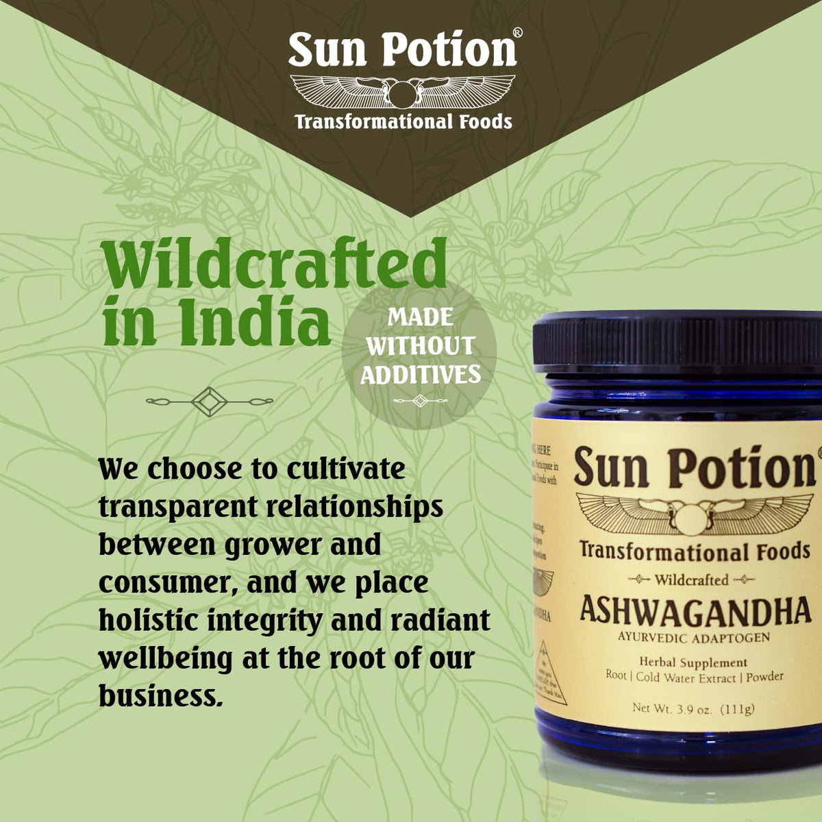 Sun Potion Ashwagandha Root Extract Powder - 111g - image 5