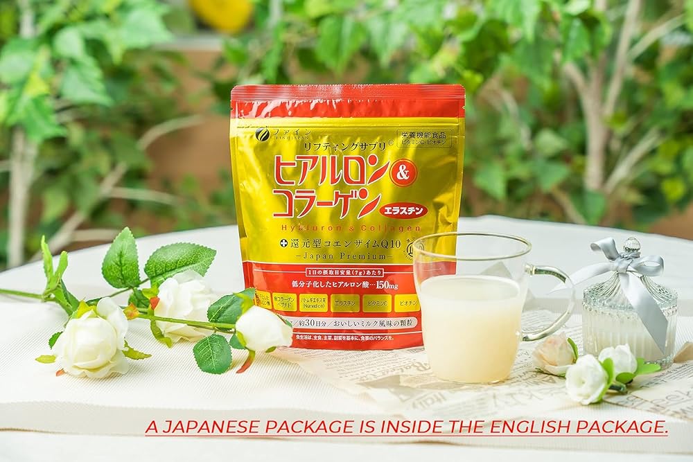 FINE JAPAN Premium Marine Collagen Powder with Hyaluronic Acid