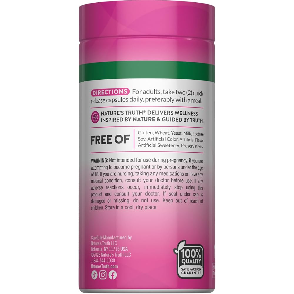 Nature's Truth Fenugreek Seed Capsules for Women - 100 Count - image 7