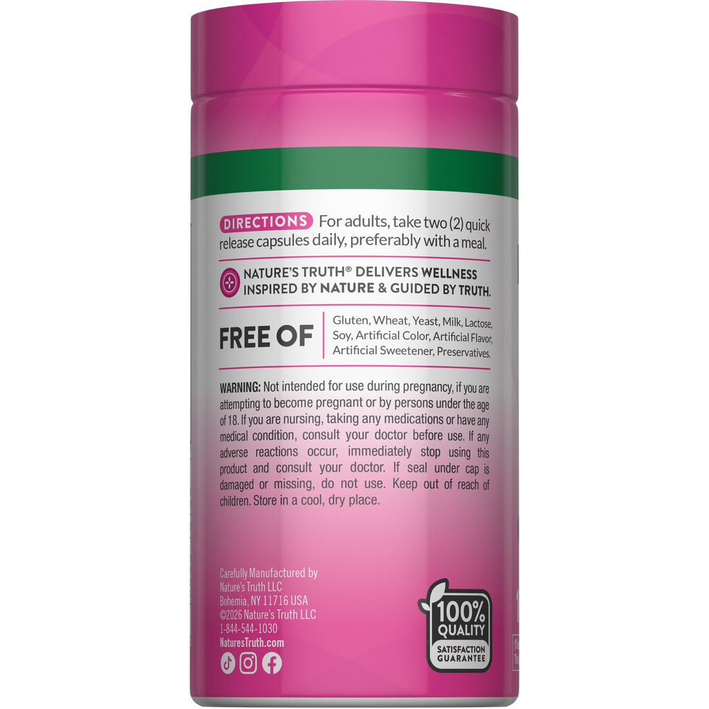 Nature's Truth Fenugreek Seed Capsules for Women - 100 Count - image 7
