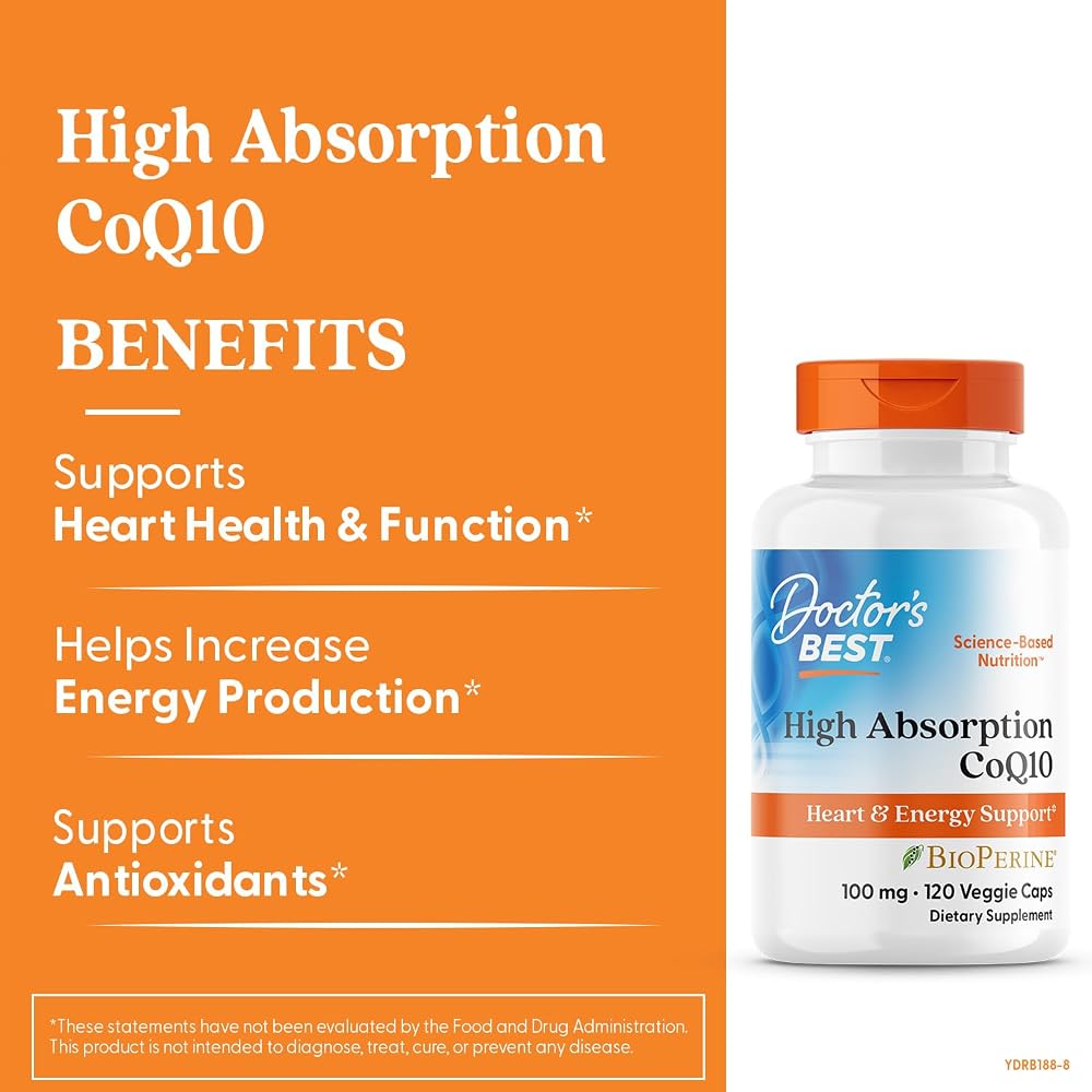 Doctor's BEST High Absorption CoQ10 with BioPerine - 120 Vegetarian Capsules - image 2
