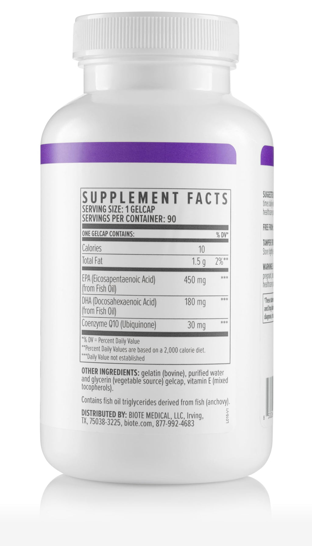 Biote Omega 3 + CoQ10 Heart + Brain Support - 90 Softgels - image 6