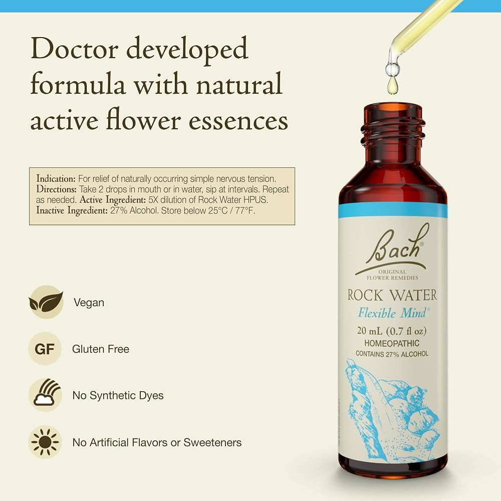 Bach Flower Remedies Rock Water for Flexible Mind - 20mL - image 2