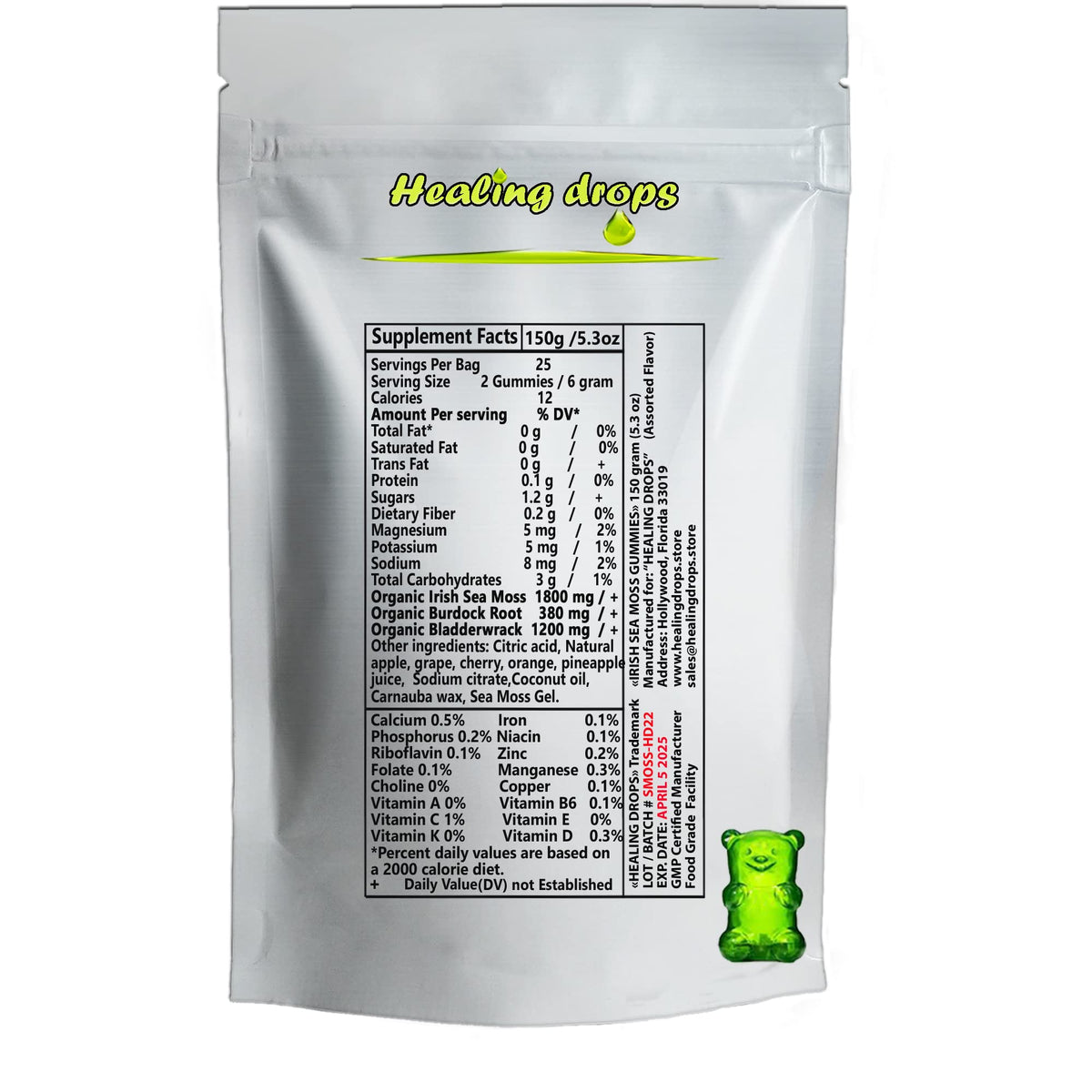 HEALING DROPS Irish Sea Moss Gummies