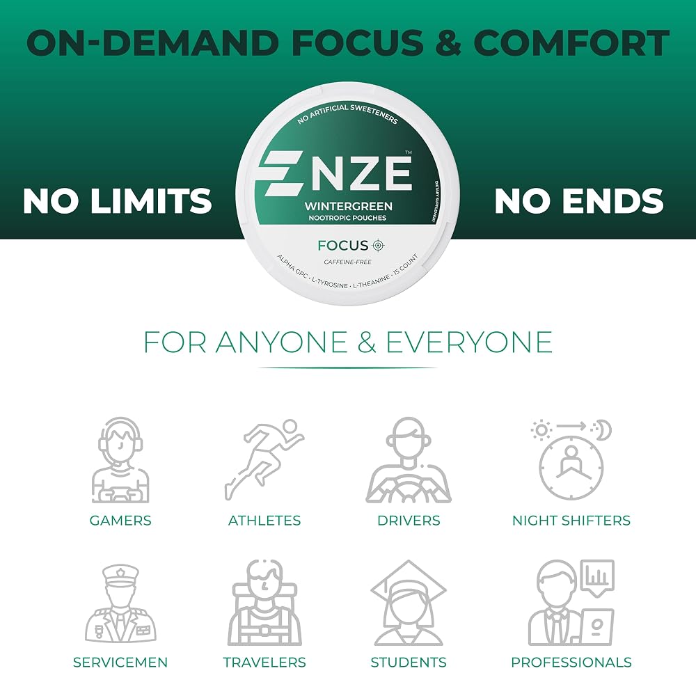 NZE Focus Nootropic Pouches