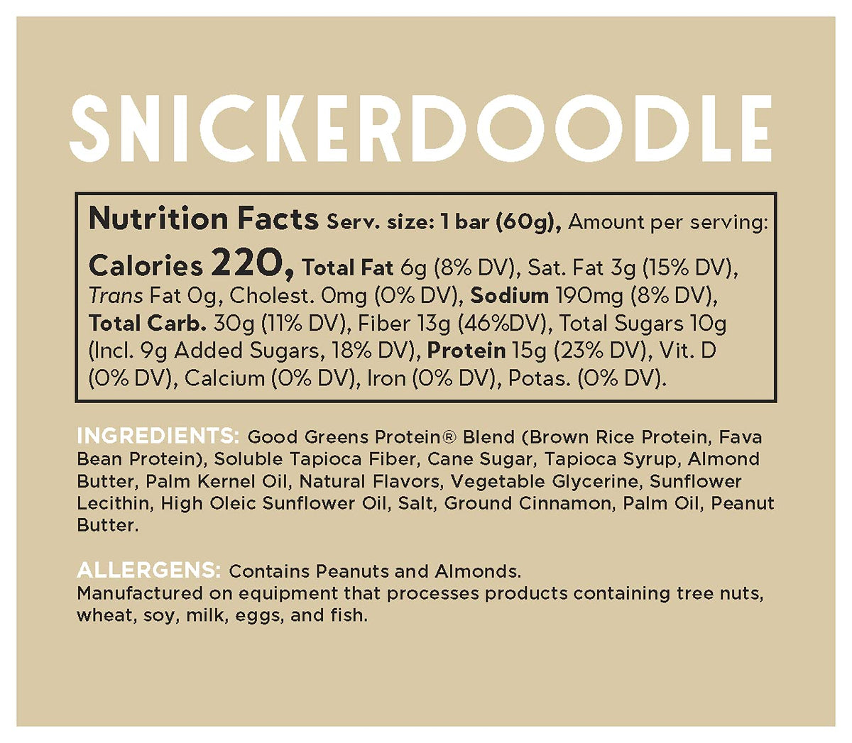 good! Snacks Snickerdoodle Vegan Protein Bar - 12 Pack - image 4