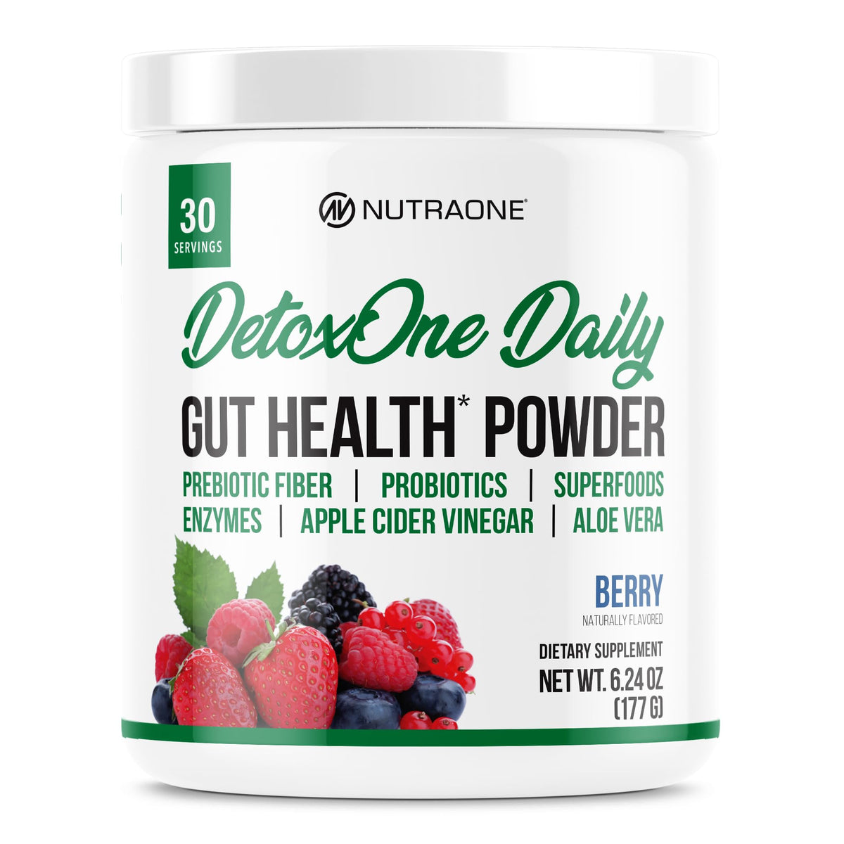 NutraOne DetoxOne Daily Gut Health Powder
