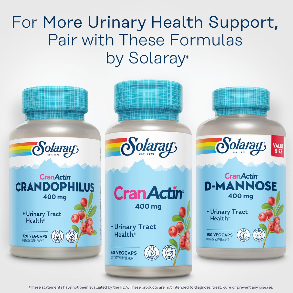 SOLARAY CranActin Cranberry Extract 400 mg