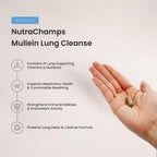 NutraChamps Mullein Leaf Extract Lung Support - 60 Capsules - image 3