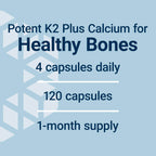 Life Extension Bone Restore Elite with K2 - 120 Capsules - image 5
