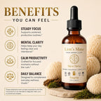 FUNGISIP Lion's Mane Mushroom Tincture Drops for Focus & Clarity - 2 oz - image 3