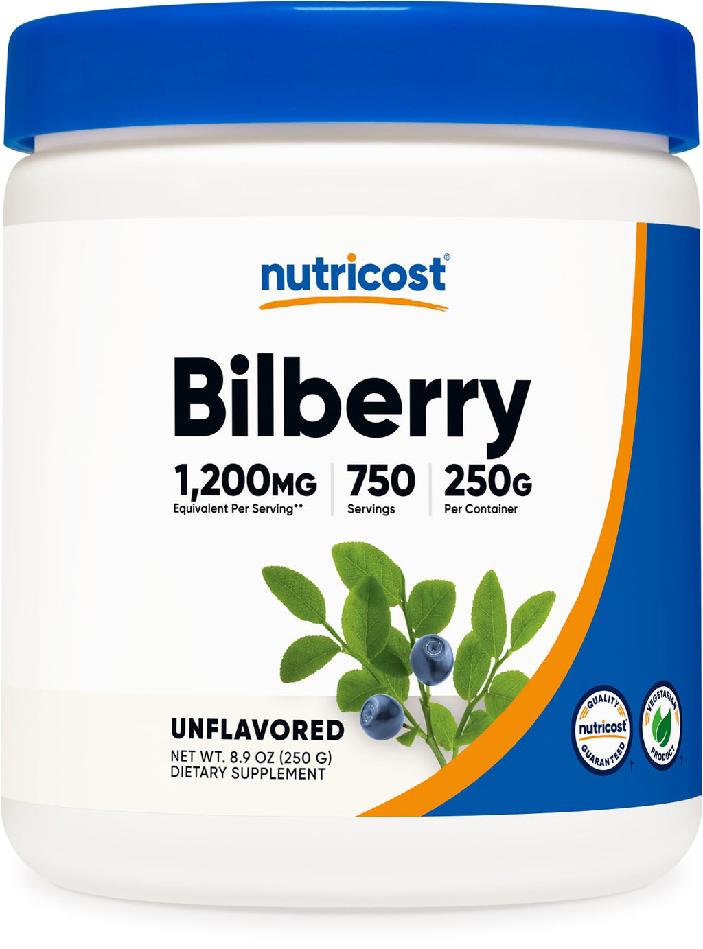 Nutricost Bilberry Powder 4:1 Extract - 250 Grams