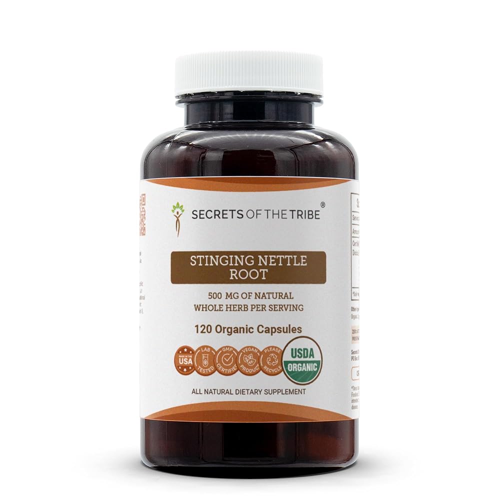 Secrets of the Tribe Stinging Nettle Root USDA Organic Capsules