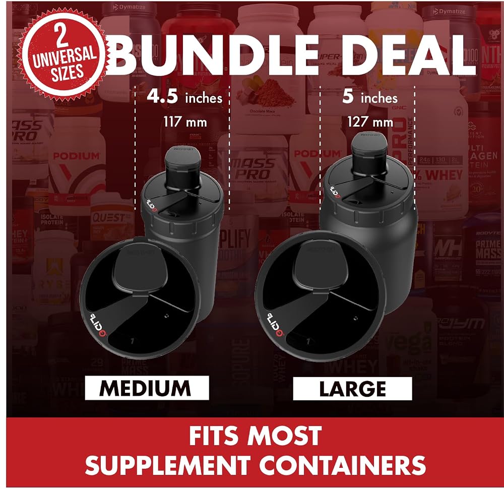 MYLIDO Protein Dispenser Scoop Powder Dispense Supplement Funnel