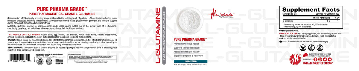 Metabolic Nutrition Glutamine