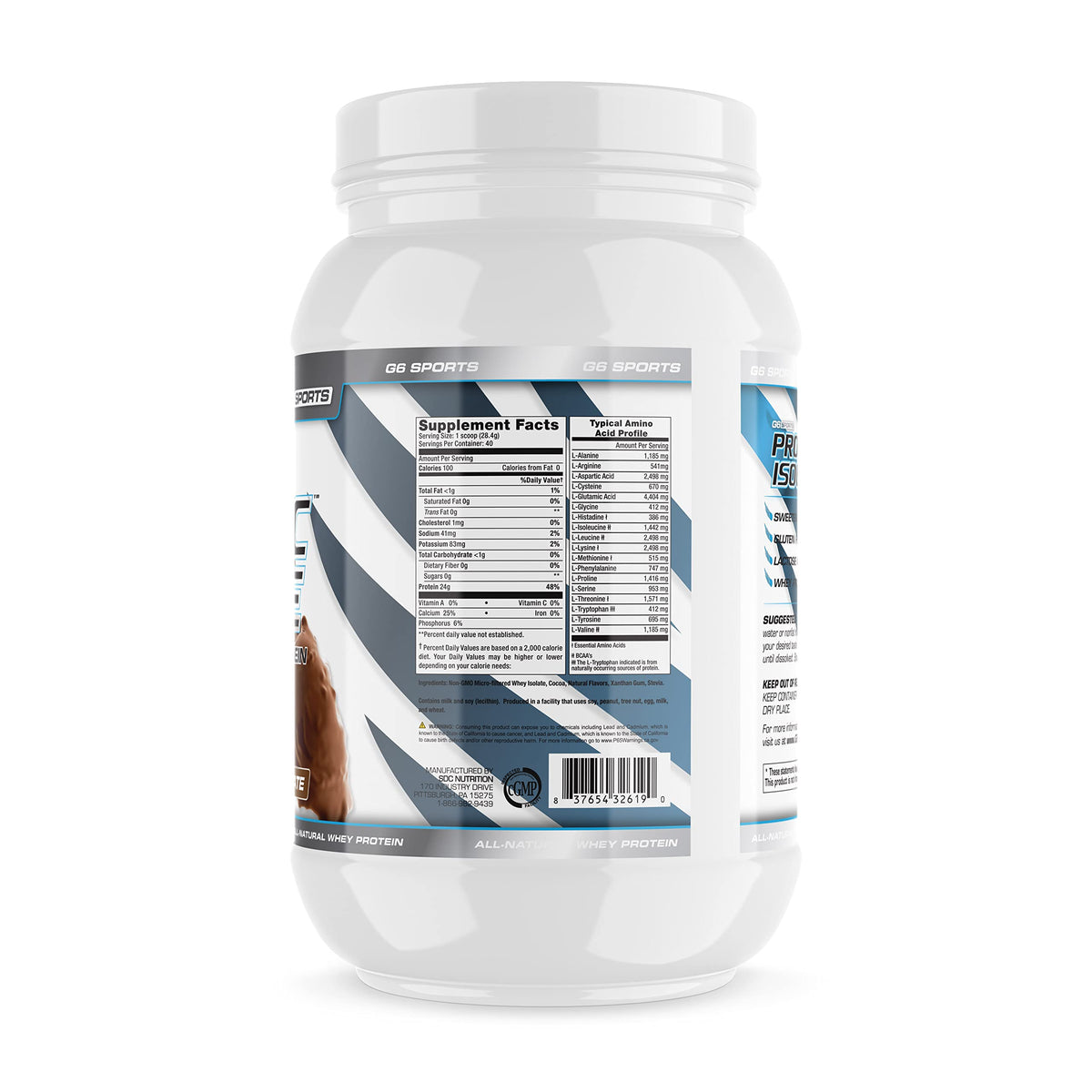G6 Sports G6 Whey Isolate Prolific 2.5 LB