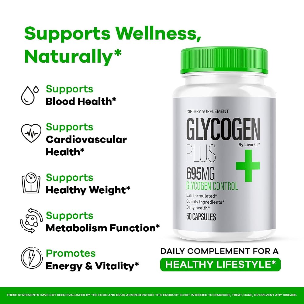 LIVORKA Glycogen Plus Capsules for Overall Health - 180 Capsules - image 3
