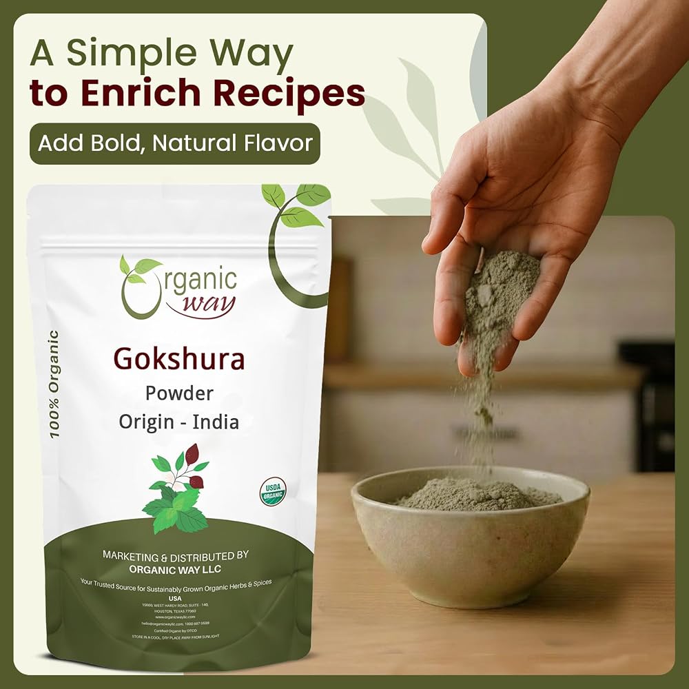 Organic Way Gokshura Powder - 8 Ounce - image 7