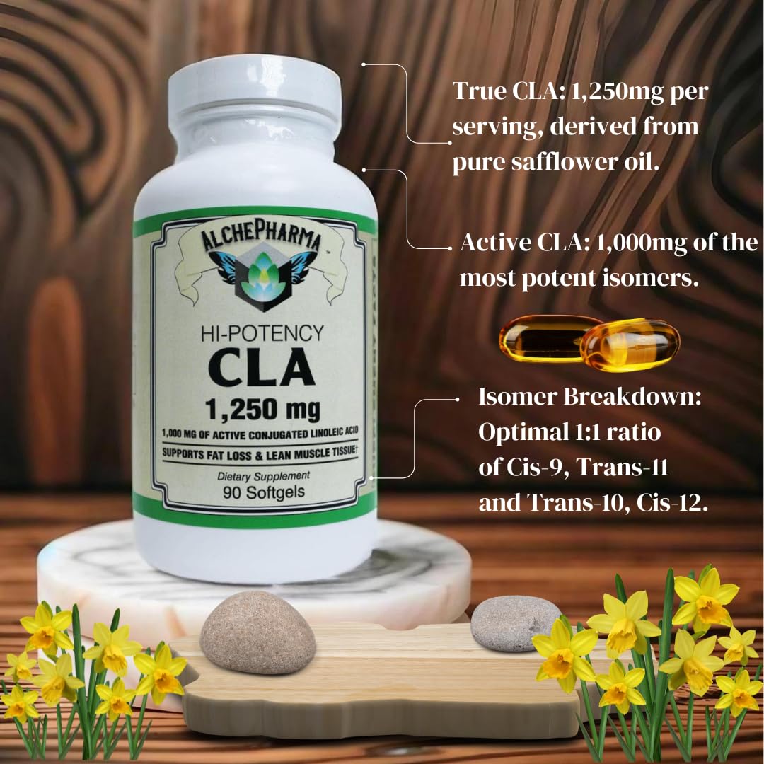 AlchePharma CLA 1,250mg Softgels - 90 Count - image 6