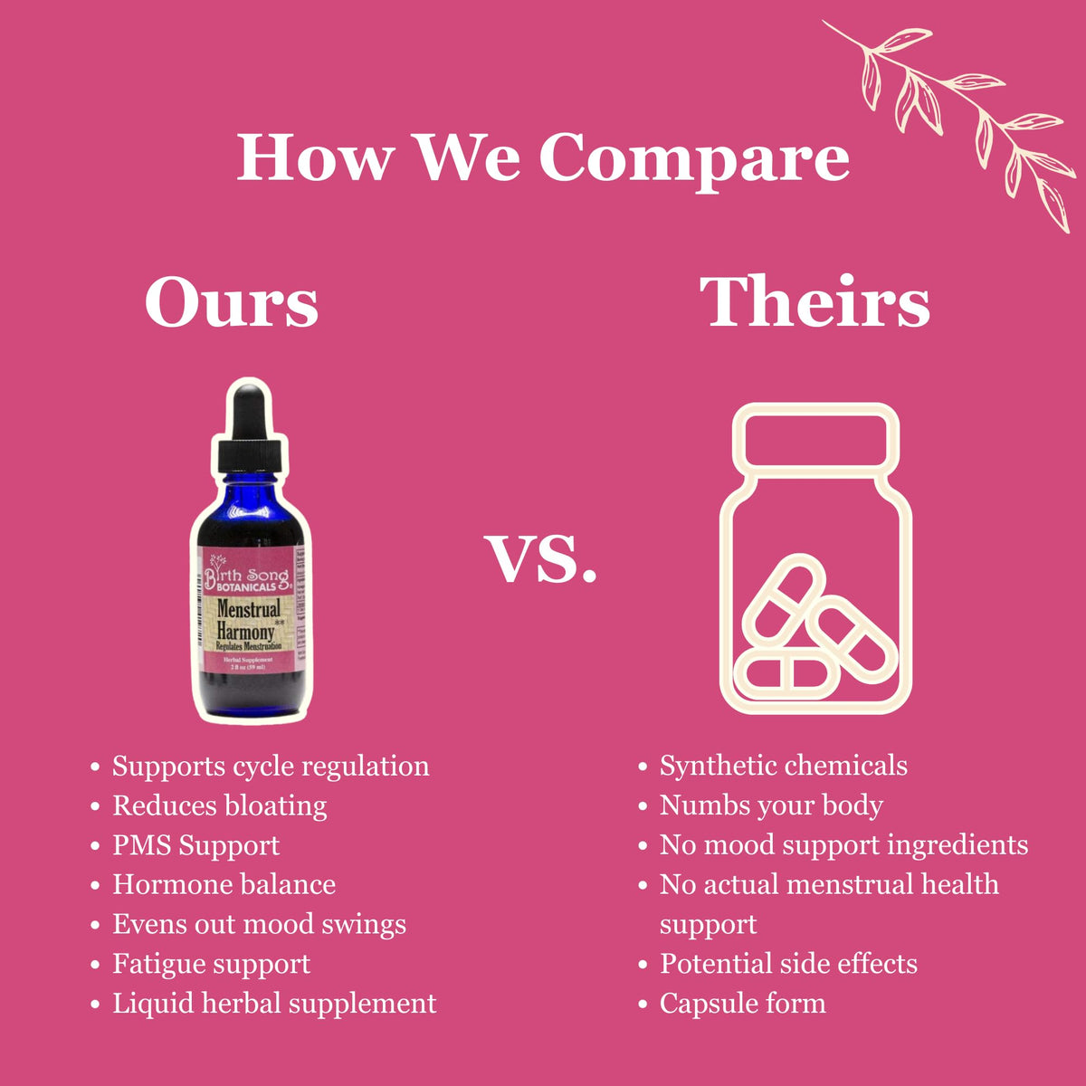 Birth Song Botanicals Menstrual Harmony Tincture - 2 Fl Oz - image 2