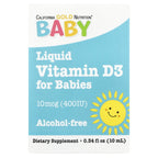 California Gold Nutrition Baby Vitamin D3 Liquid - 10 mcg - 10 ml