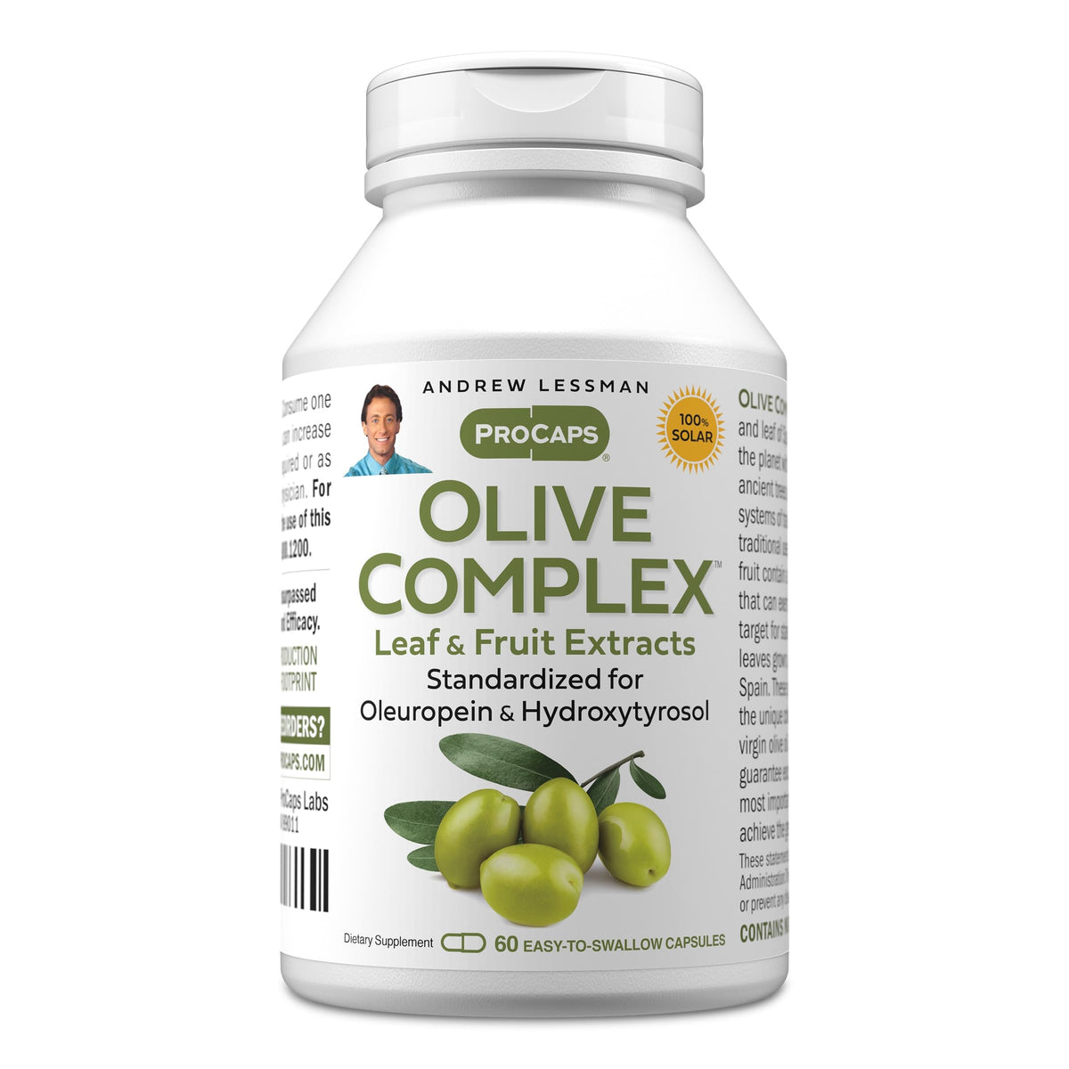 ANDREW LESSMAN Olive Complex - Capsules - Leaf and Fruit Extracts.