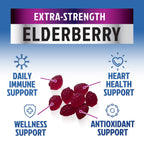 Nature's Nutrition Elderberry Immune Support Gummies 100mg - 3X