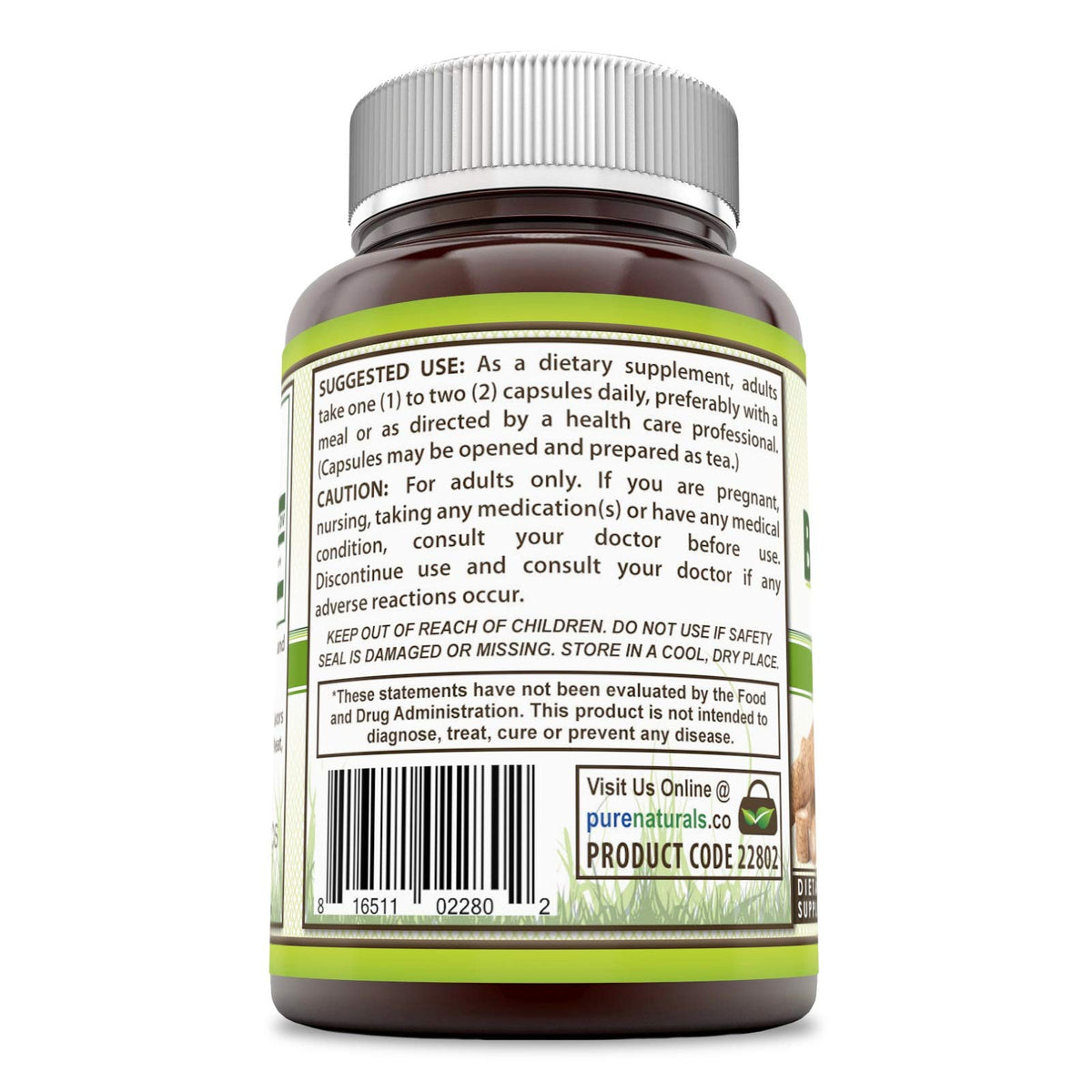 Pure Naturals Burdock Root 425mg - 120 Capsules - image 2