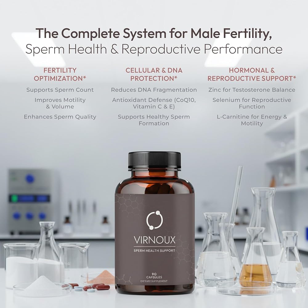 Virnoux Male Fertility Supplement for Sperm Count & Motility - 90 Capsules - image 4