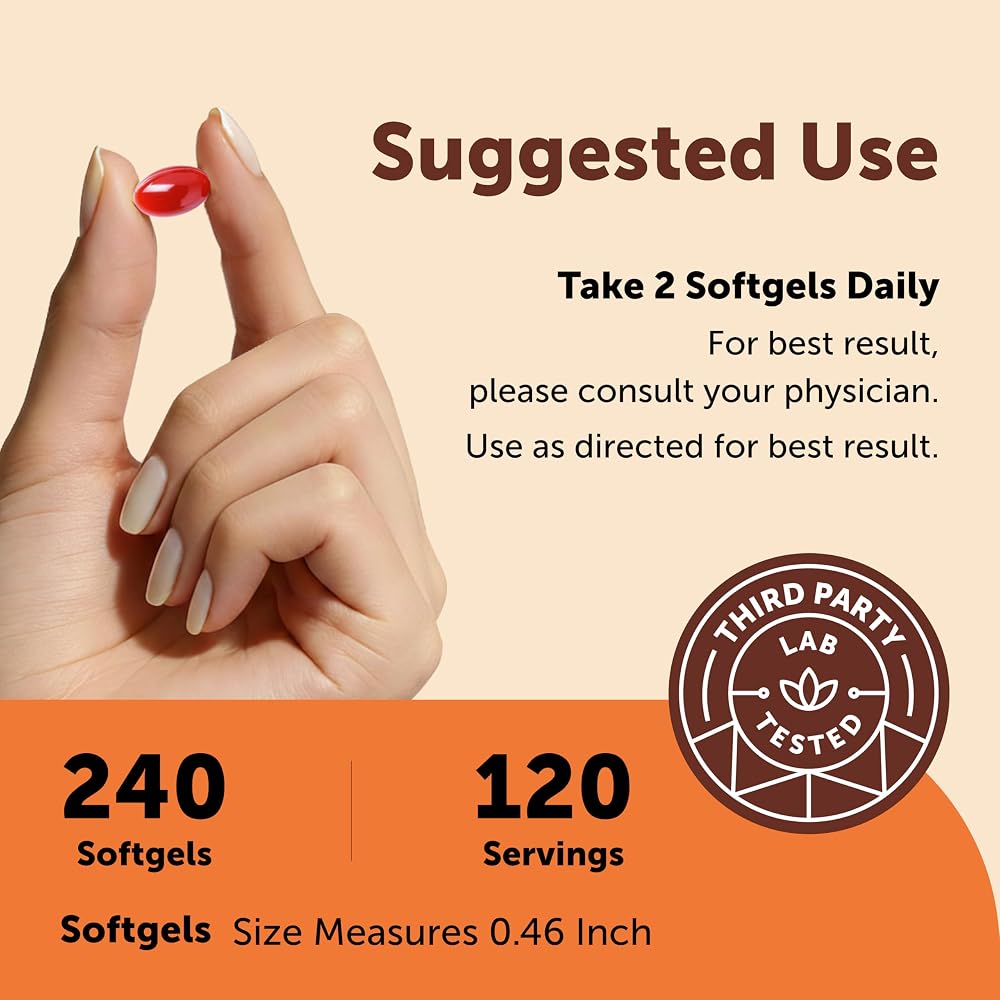 Micro Ingredients CoQ10 100 mg - 240 Softgels - image 4