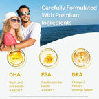 HUJ Omega 3 Fish Oil 1000mg Softgels - 60 Softgels - image 5