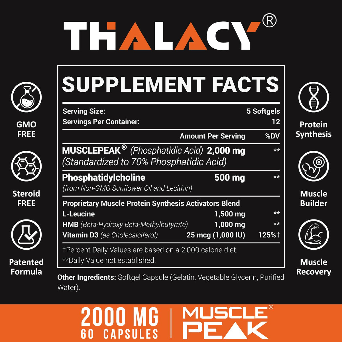 Thalacy 2000mg Liposomal Phosphatidic Acid