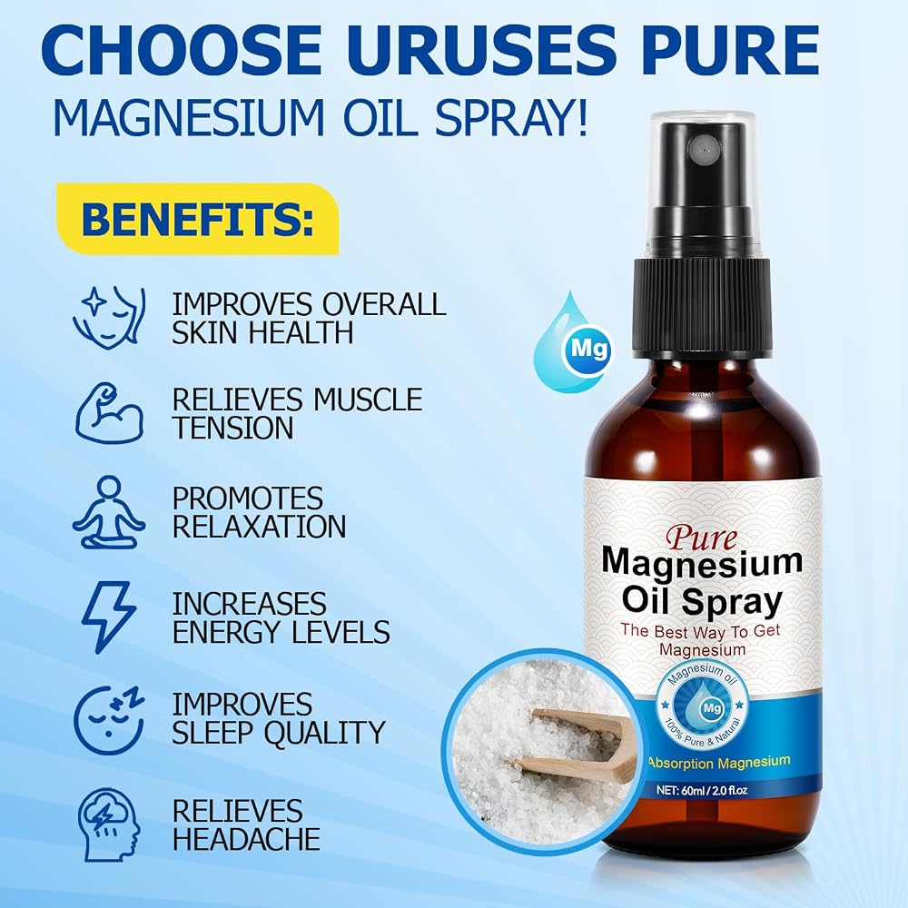 WeiWeiLa Magnesium Oil Spray for Muscle Recovery - 4 Fl Oz - image 2