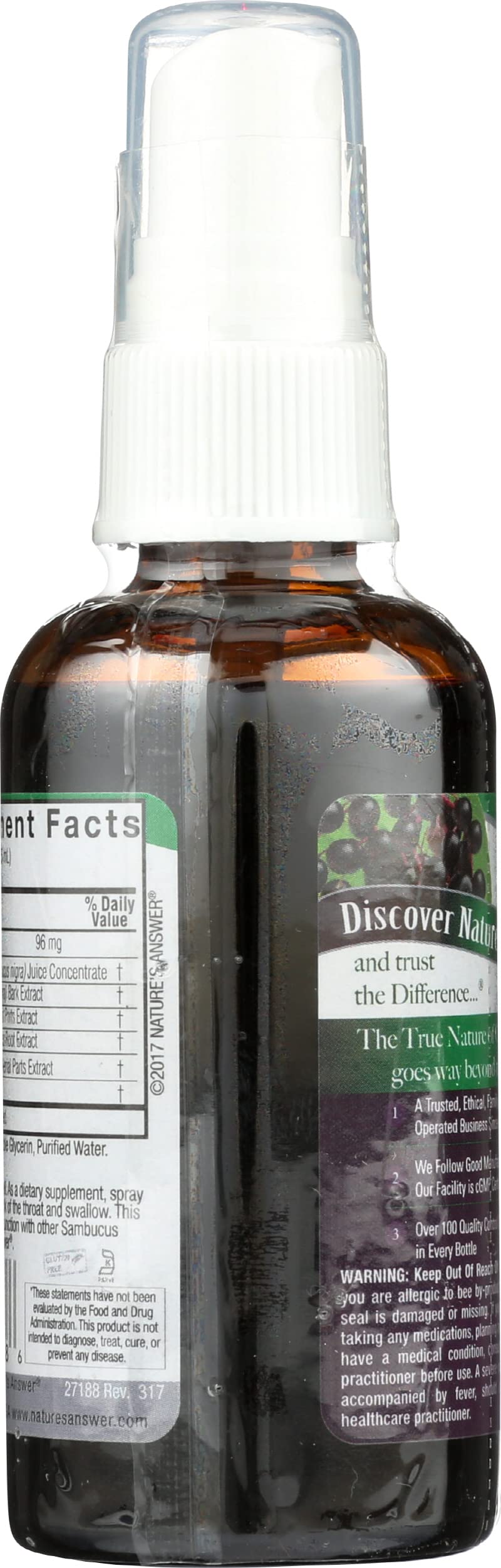Nature's Answer Sambucus Black Elderberry Extract Spray - 2 Fl Oz - image 2