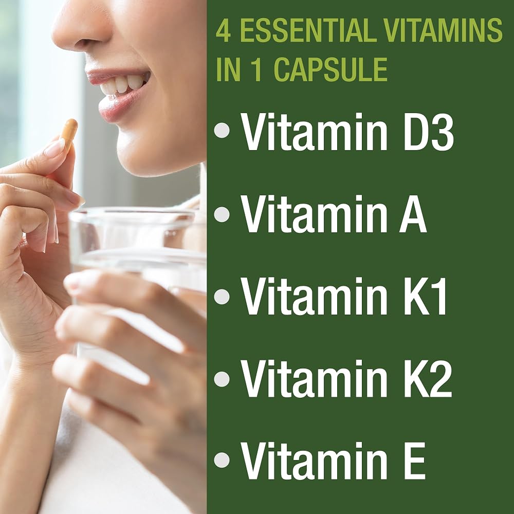 Peak Performance Vitamins D 5000 IU + A + K + E - 30 Capsules - image 3