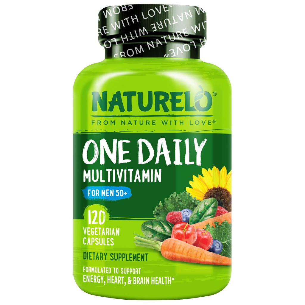 NATURELO Multivitamin for Men 50+ - 120 Vegetarian Capsules