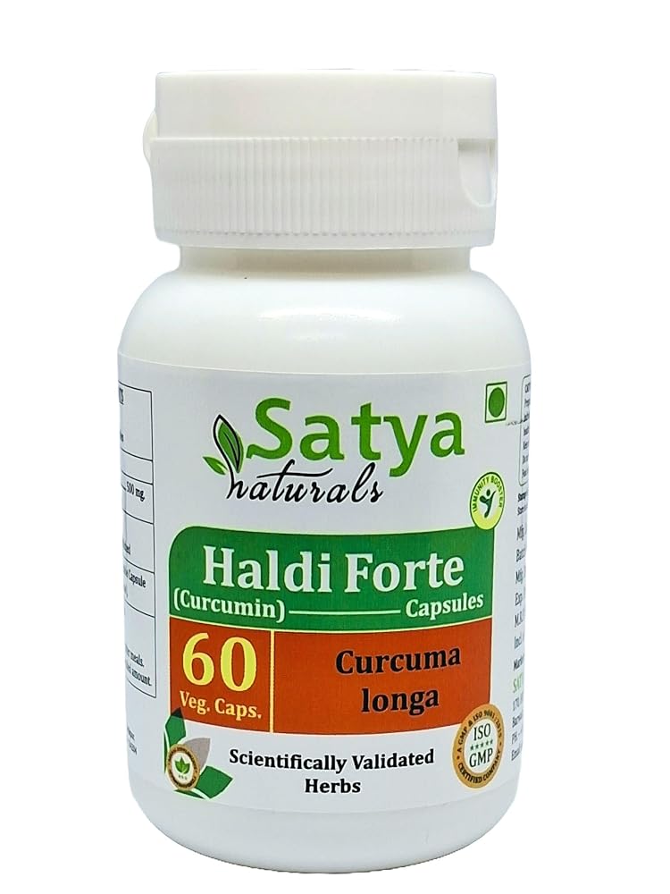 Satya Naturals Haldi Forte Turmeric Extract 500 mg - 120 Capsules - image 4