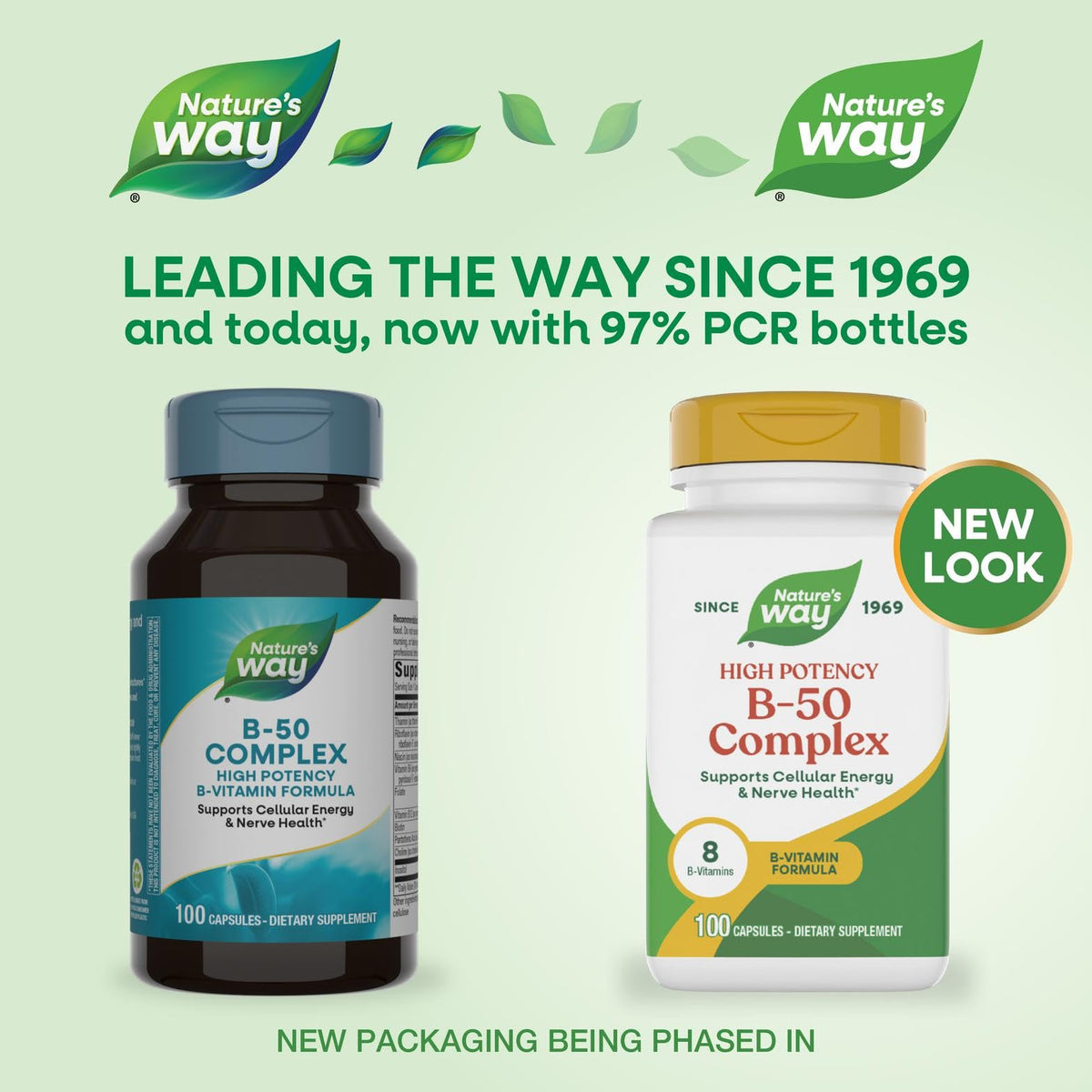 Nature's Way B-50 Complex Vitamin B - 100 Capsules - image 3