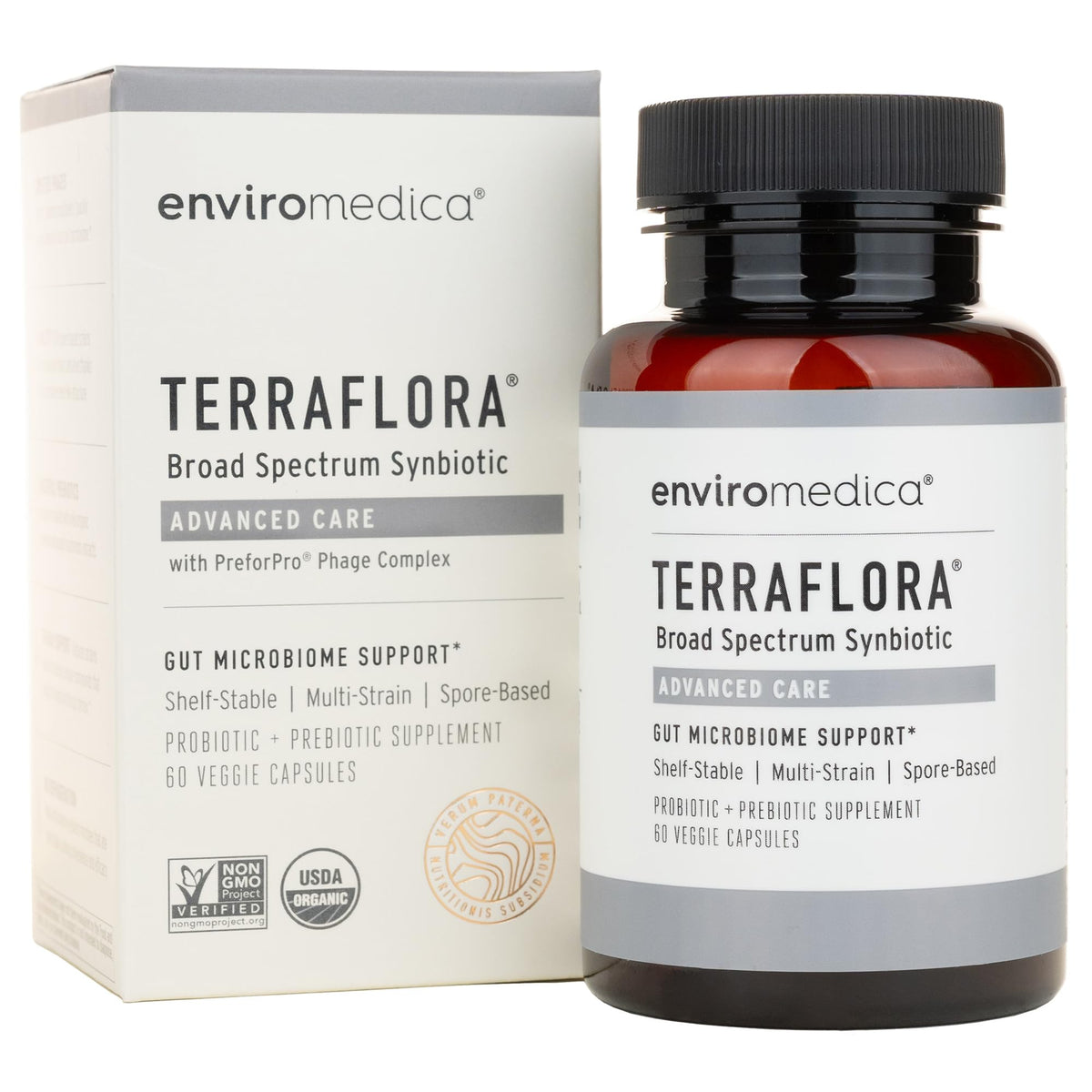 Enviromedica Terraflora Advanced Care Synbiotic Probiotic - 60 Capsules