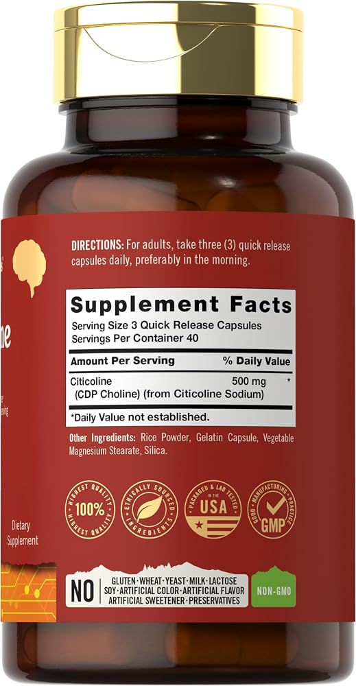 Tahoe Nutritionals Citicoline 500mg - 120 Capsules - image 2