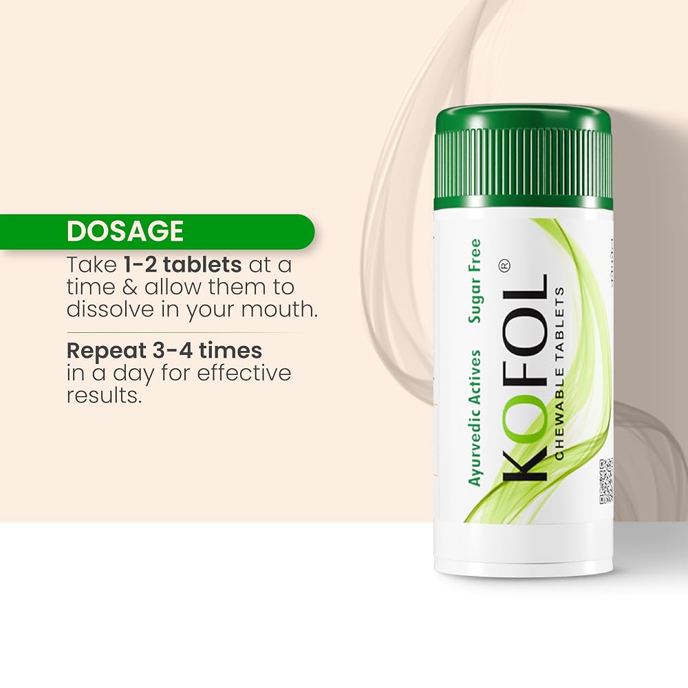 KOFOL Ayurvedic Sore Throat Relief Chewable Tablets - 60 Count - image 5