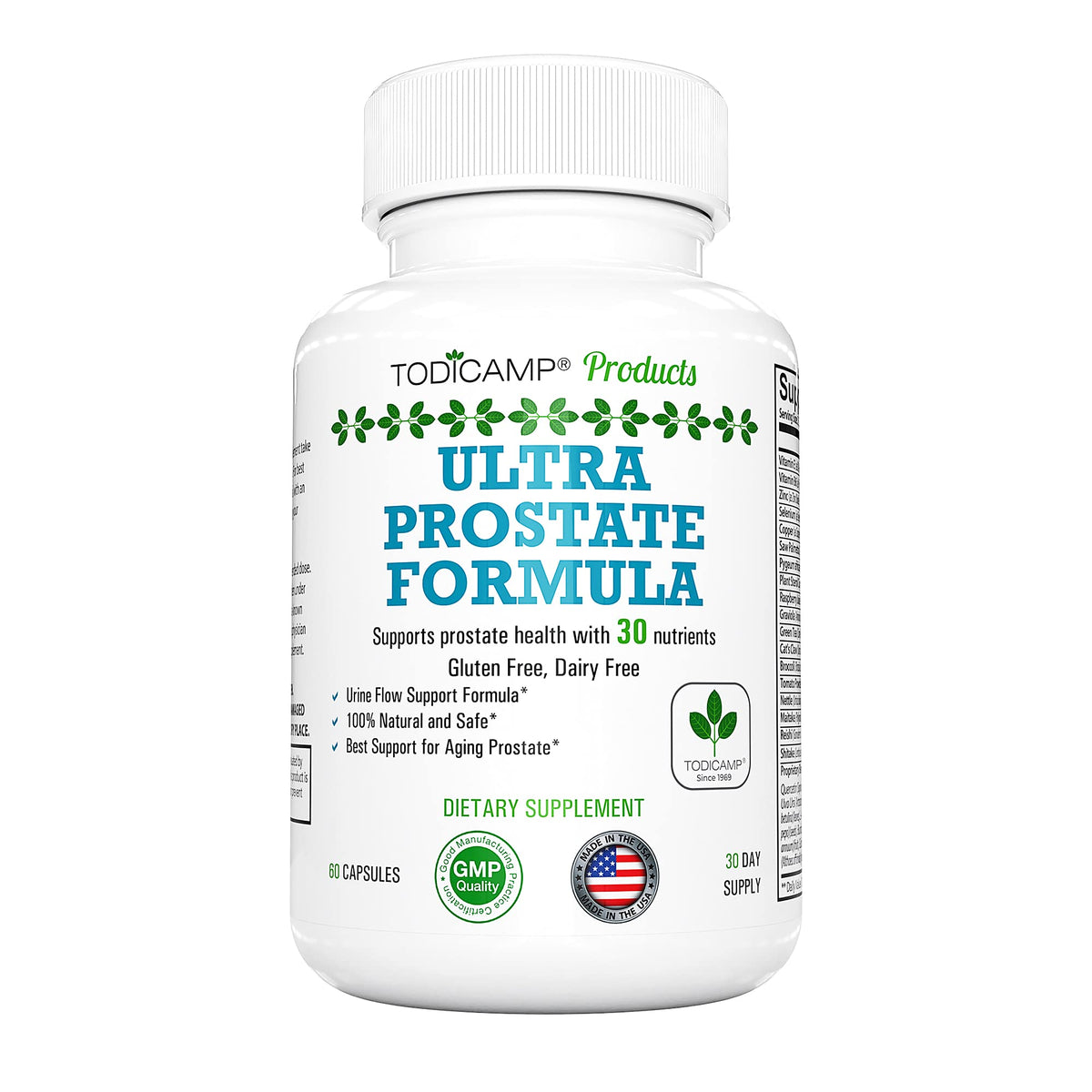 TODICAMP Ultra Prostate Formula with Saw Palmetto - 60 Capsules