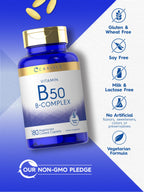 Carlyle Vitamin B50 Complex - 180 Vegetarian Caplets - image 4